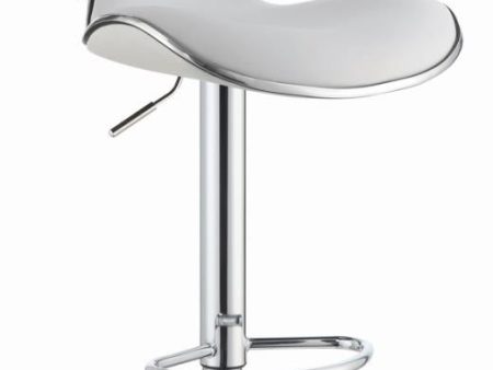 Adjustable Height Bar Stools White and Chrome Online Sale