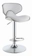 Adjustable Height Bar Stools White and Chrome Online Sale