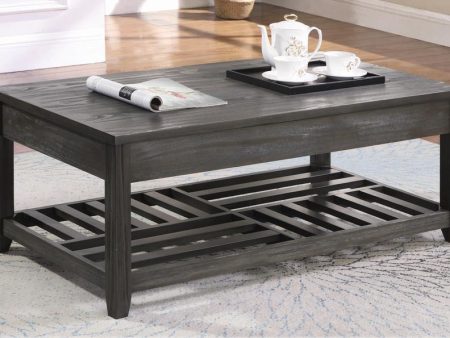 Rustic Grey Lift-Top Coffee Table Online Sale