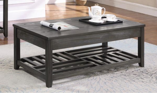 Rustic Grey Lift-Top Coffee Table Online Sale