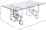 Alexis Chrome Dining Table For Cheap