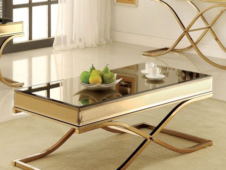 SUNDANCE Brass Coffee Table, Brass Discount