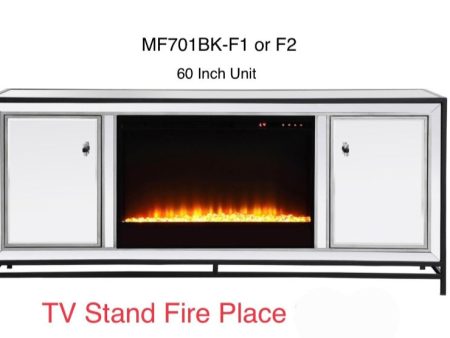 TV STAND W FIREPLACE  60  For Discount