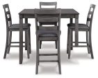 Bridson Counter Height Dining Table and Bar Stools (Set of 5) For Sale