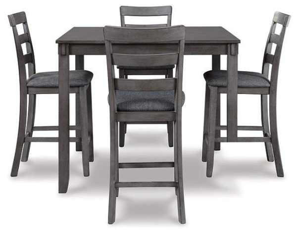 Bridson Counter Height Dining Table and Bar Stools (Set of 5) For Sale