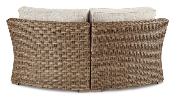 Beachcroft Outdoor Curved Corner Chair with Cushion Supply