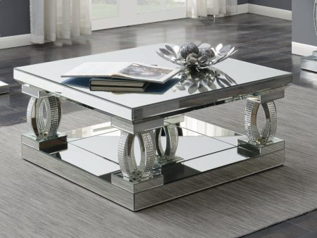 Silver Mirrored Coffee Table Online now