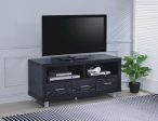 700644 Contemporary Black Oak TV Console on Sale