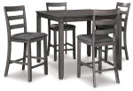 Bridson Counter Height Dining Table and Bar Stools (Set of 5) For Sale