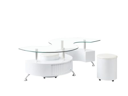 COFFEE TABLE WHITE For Sale