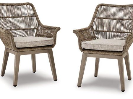 Beach Front Arm Chair with Cushion (Set of 2) Fashion