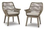 Beach Front Arm Chair with Cushion (Set of 2) Fashion