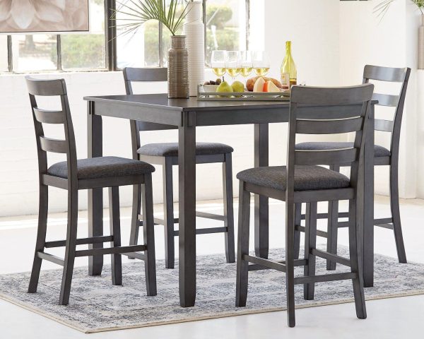 Bridson Counter Height Dining Table and Bar Stools (Set of 5) For Sale