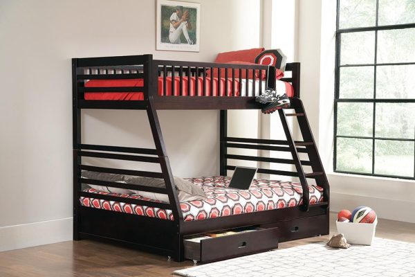 Ashton Cappuccino Twin-over-Full Bunk Bed Discount