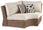 Beachcroft Outdoor Curved Corner Chair with Cushion Supply