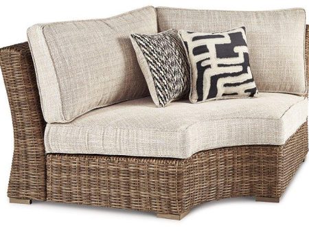 Beachcroft Outdoor Curved Corner Chair with Cushion Supply