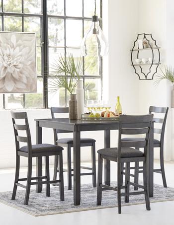 Bridson Counter Height Dining Table and Bar Stools (Set of 5) For Sale