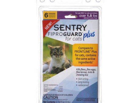 Fiproguard Plus for Cats & Kittens 6 Applications - (Cats over 1.5 lbs) by Sentry Supply