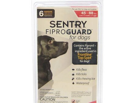 FiproGuard for Dogs Dogs 45-88 lbs (6 Doses) by Sentry Sale