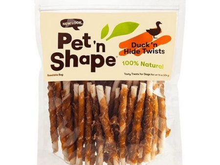 100% Natural Duck Hide Twists 16 Oz, Regular by Pet  n Shape Online Hot Sale