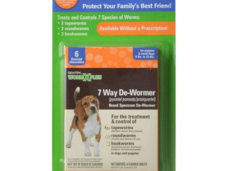 Worm X Plus - Small Dogs 6 Count by Sentry Online Hot Sale