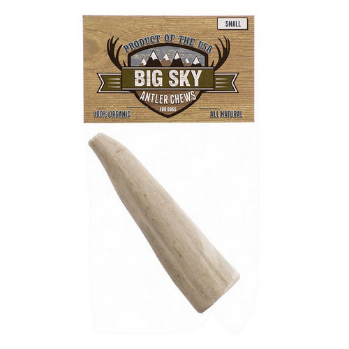 Big Sky Antler Chew for Dogs Small - 1 Antler - Dogs 5-40 lbs - (4 -5  Chew) by Scott Pet Supply