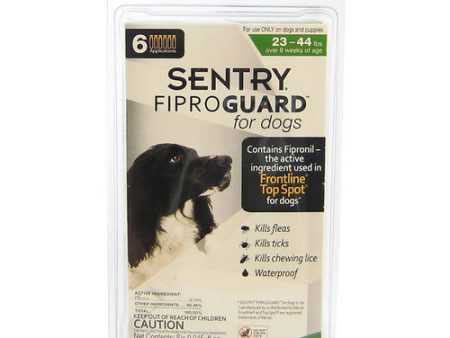 FiproGuard for Dogs Dogs 23-44 lbs (6 Doses) by Sentry on Sale